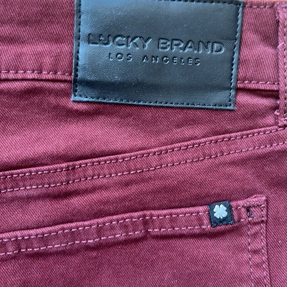 NWT- 🍀 Lucky brand jeans - maroon - size 8 / 29 R - Picture 12 of 13